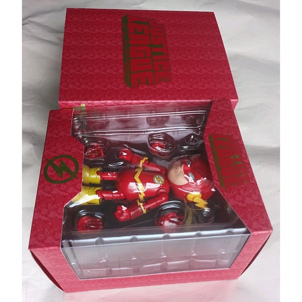 Herocross Hybrid Metal Figuration #017 Flash DC Justice League Diecast Figure